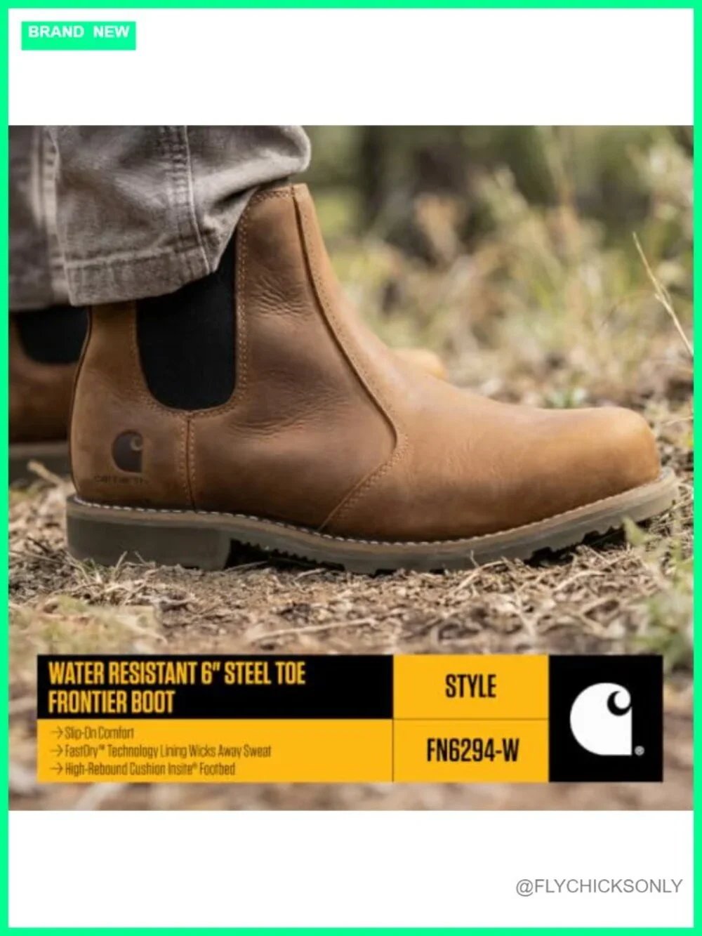 Carhartt Women's Frontier Water-Resistant Chelsea Steel Toe Work Boots Ankle